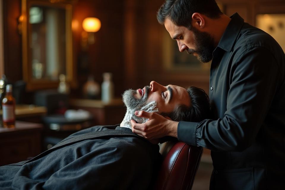 Straight razor shave at House of Barbaard